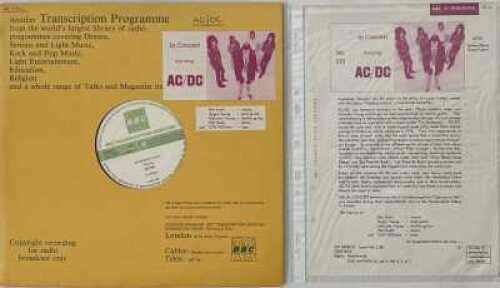 AC/DC - IN CONCERT 215 LP (BBC TRANSCRIPTION - 146014-S)