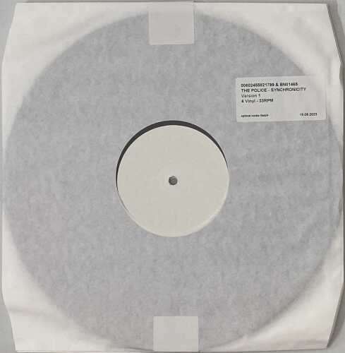 THE POLICE - SYNCHRONICITY LP (2023 4 x LP WHITE LABEL TEST PRESSING - 558 217-9)