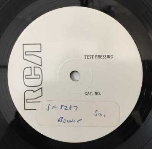 DAVID BOWIE - THE RISE AND FALL OF ZIGGY STARDUST AND THE SPIDERS FROM MARS LP (ORIGINAL UK WHITE LABEL TEST PRESSING - RCA SF 8287)