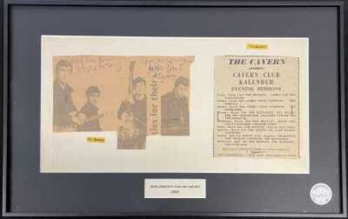 THE BEATLES - JOHN LENNON AND PAUL MCCARTNEY - 1962 AUTOGRAPHS.