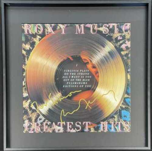 ROXY MUSIC - BRYAN FERRY SIGNED 'GREATEST HITS' LP.