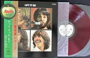 THE BEATLES - LET IT BE LP (COMPLETE ORIGINAL JAPANESE RED VINYL PRESSING - APPLE AP-80189)