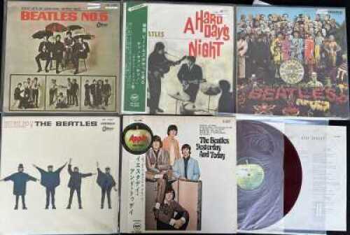 THE BEATLES - JAPANESE RED VINYL PRESSING RARITIES