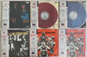 THE ROLLING STONES - 1980s JAPANESE COLOURED VINYL PRESSINGS