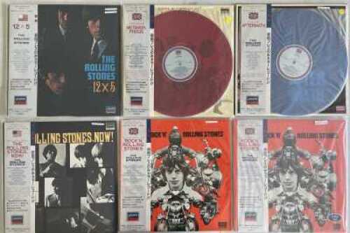 THE ROLLING STONES - 1980s JAPANESE COLOURED VINYL PRESSINGS