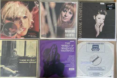 MARIANNE FAITHFULL LP COLLECTION INC TEST PRESSINGS.