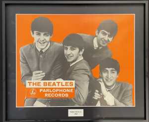 THE BEATLES - ORIGINAL 1963 PARLOPHONE PROMOTIONAL POSTER.