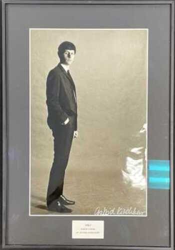 THE BEATLES - RINGO STARR - VINTAGE PHOTO SIGNED BY ASTRID KIRCHHERR.