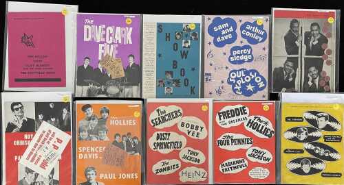 1960S POP / ROCK N ROLL / SOUL PROGRAMME AND TICKET COLLECTION.