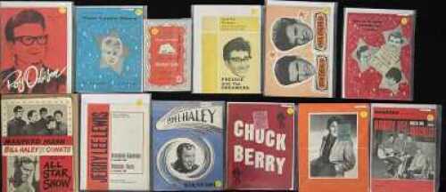 1950S AND 60S ROCK N ROLL PROGRAMME AND TICKET COLLECTION.