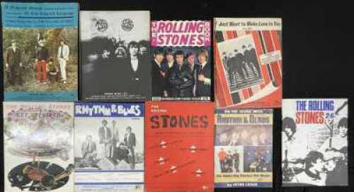 THE ROLLING STONES - SONGBOOKS / SHEET MUSIC / MAGAZINE COLLECTION - 1960S/70S.