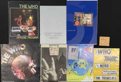 THE WHO - CONCERT PROGRAMMES / TICKETS ARCHIVE - 60S-00S.