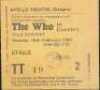 THE WHO - CONCERT PROGRAMMES / TICKETS ARCHIVE - 60S-00S. - 2