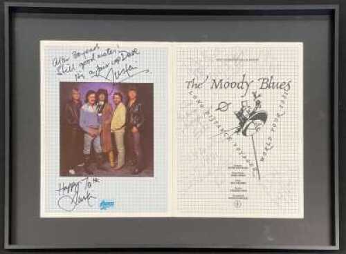 THE MOODY BLUES - FULLY SIGNED CONCERT PROGRAMME.