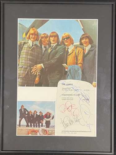 THE LORDS - SIGNED PROMOTIONAL POSTCARD.