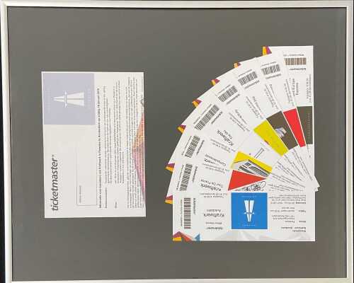 KRAFTWERK – A COMPLETE COLLECTION OF UNUSED TICKETS FOR THE 2015 CONCERTS.