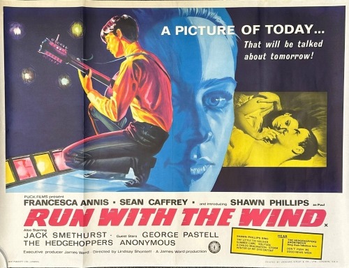 FOLK INTEREST - ORIGINAL QUAD POSTER FOR 'RUN WITH THE WIND' (1966).