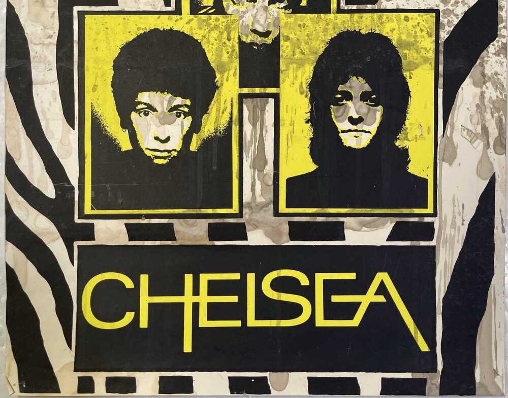Postmark Chelsea PUNK - ORIGINAL AND RARE CHELSEA POSTER, DEPTFORD ALBANY, 1978,