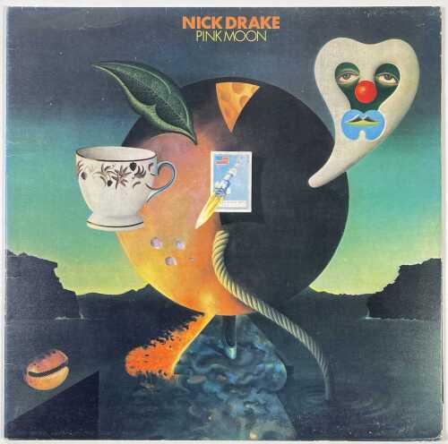 NICK DRAKE - PINK MOON LP (ORIGINAL UK COPY - ISLAND PINK RIM ILPS 9184)