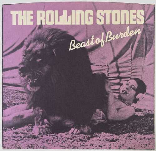 ROLLING STONES - BEAST OF BURDEN - WITHDRAWN PICTURE SLEEVE - GRAIL TIME FOR STONES COLLECTORS!