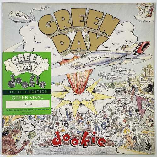GREEN DAY - DOOKIE LP (LIMITED EDITION GERMAN GREEN VINYL PRESS - 9362-45813-1).