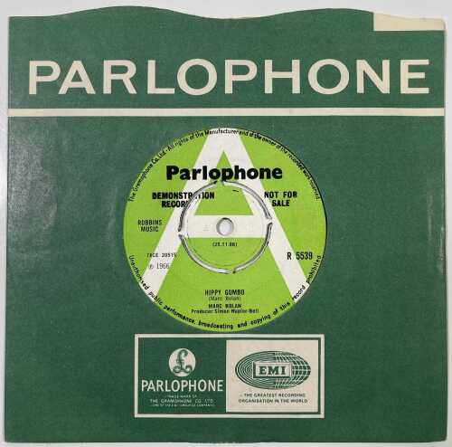 MARC BOLAN OF T.REX - HIPPY GUMBO C/W MISFIT - UK PARLOPHONE DEMO (R5539)