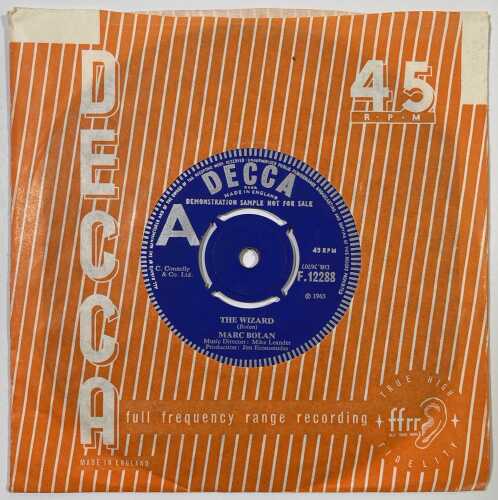 MARC BOLAN OF T.REX- THE WIZARD - EARLY UK DECCA DEMO FROM 1965