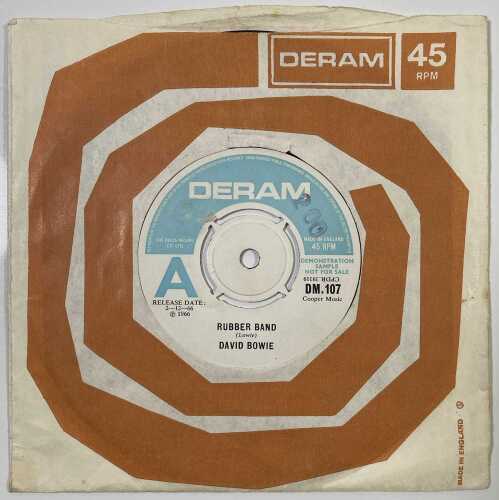 DAVID BOWIE - RUBBER BAND C/W LONDON BOY'S - UK DEMO ON DERAM (DM107)