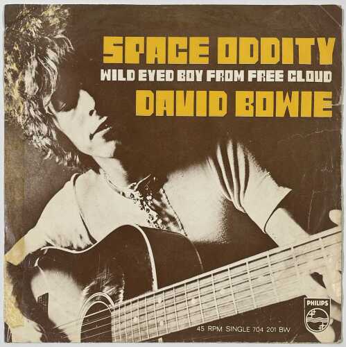 DAVID BOWIE - SPACE ODDITY - SINGAPORE 7" PRESSING - 704201 BW + PICTURE SLEEVE!