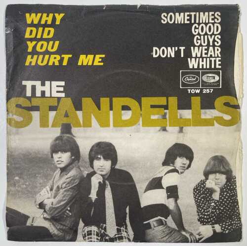 THE STANDELLS - WHY DID YOU HURT ME - ITALIAN PIC SLEEVE SINGLE - TOW 257