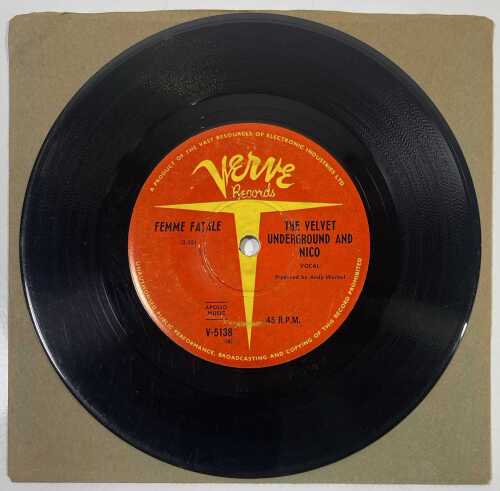 THE VELVET UNDERGROUND & NICO - SUNDAY MORNING - AUSTRALIAN VERVE 7" SINGLE.