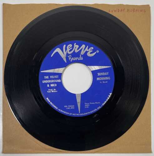 THE VELVET UNDERGROUND & NICO - SUNDAY MORNING - US VERVE STOCK 7" SINGLE