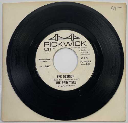 EARLY VELVET UNDERGROUND - THE PRIMITIVES - THE OSTRICH 7" PROMO ON PICKWICK