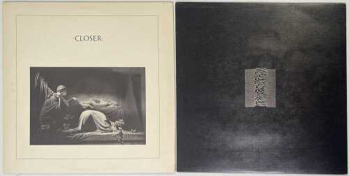 JOY DIVISION - UNKNOWN PLEASURE TRANSLUCENT RED & CLOSER UK LP - FACTORY RECORDS