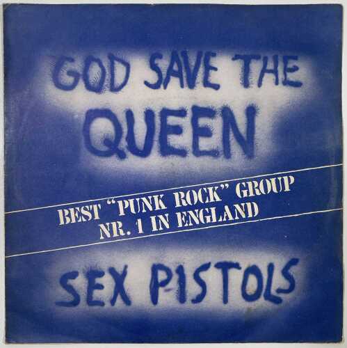 SEX PISTOLS - GOD SAVE THE QUEEN - RARE BRAZILIAN 7" SINGLE WITH P/S