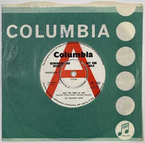 THE SOUTHERN SOUND - JUST THE SAME AS YOU - UK DEMO ON COLUMBIA DB7982