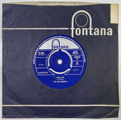 THE HIGH NUMBERS (EARLY WHO) - ZOOT SUIT C/W I'M THE FACE ON UK FONTANA