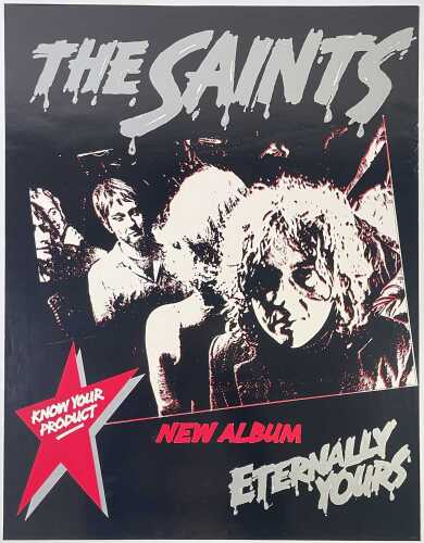 THE SAINTS - ORIGINAL 'ETERNALLY YOURS' PROMO POSTER.