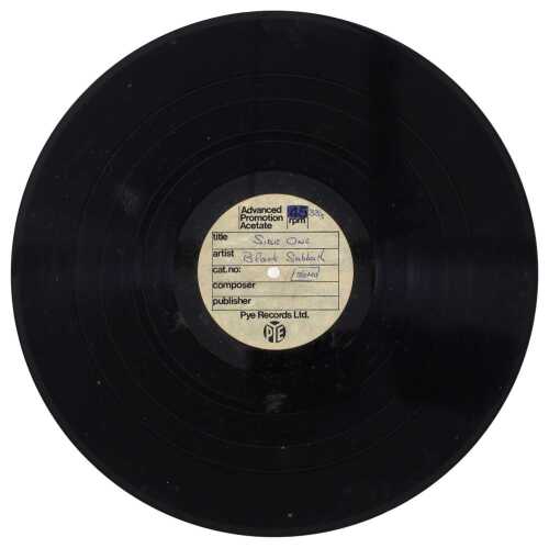 BLACK SABBATH - VOL. 4 LP (PYE RECORDS LTD. ACETATE)