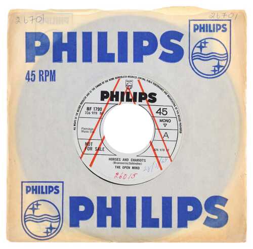 THE OPEN MIND - HORSES AND CHARIOTS 7" (PROMO - BF 1790)