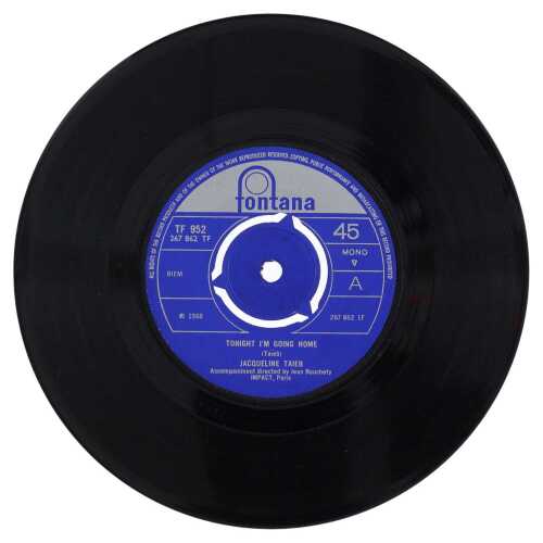 JACQUELINE TAIEB - TONIGHT I'M GOING HOME 7" (TF 952 - UK ORIGINAL)