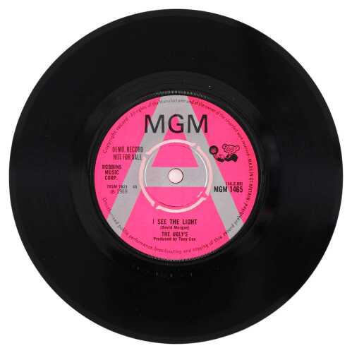 THE UGLY'S - I SEE THE LIGHT 7" (PROMO - MGM 1465)