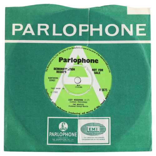 THE BEATLES - 'LADY MADONNA / THE INNER LIGHT' 7" - UK 1968 DEMO (R 5675)
