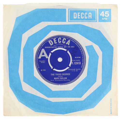 MARC BOLAN - THE THIRD DEGREE 7" (DEMO - F.12413)