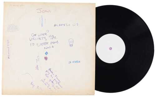 JONI MITCHELL - 'BLUE' LP - UK WHITE LABEL TEST PRESS, 1971