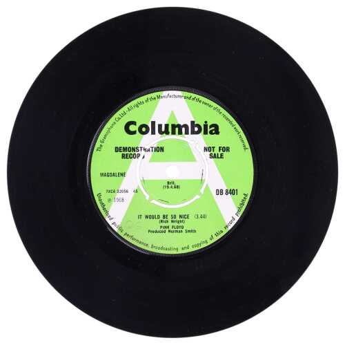PINK FLOYD - IT WOULD BE SO NICE 7" (ORIGINAL UK DEMO COPY - DB 8401)