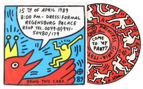 GLORIA VON THURN UND TAXIS - COME TO MY PARTY (PRIVATE PRESS - KEITH HARING DESIGNED PICTURE DISC)